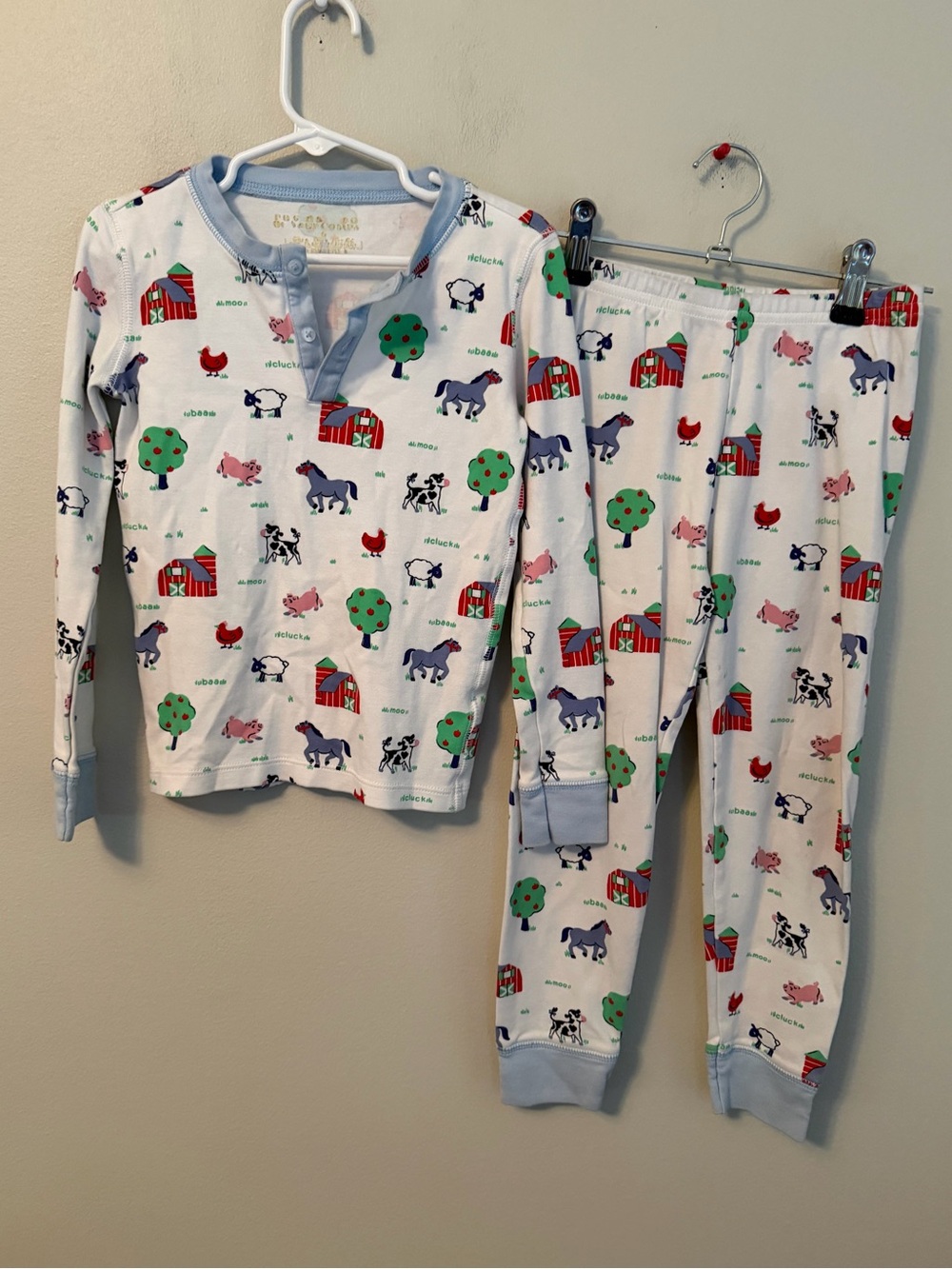 The Beaufort Bonnet Compamy Farm Animal Print Kids Pajama Set